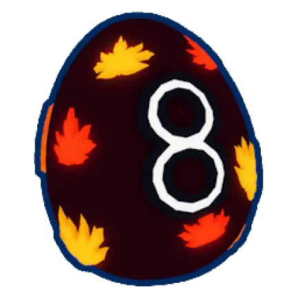 Autumn Leaf Egg reference image Autumn Leaf Egg icon from a Bubble Gum Simulator INFINITY community reference database